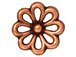 20 - TierraCast Pewter LINK Open Daisy, Antique Copper Plated