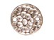 20 - TierraCast Pewter LINK Round Hammered Disk, Bright Rhodium Plated