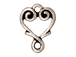 20 - TierraCast Pewter LINK Vine Heart , Antique Silver Plated