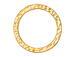 10 - TierraCast Pewter LINK Large Round Hammered Ring, Bright Gold Plated