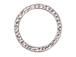 10 - TierraCast Pewter LINK Large Round Hammered Ring, Bright Rhodium Plated