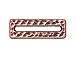 20 - TierraCast Pewter Link Rectangle Hammered, Antique Copper Plated