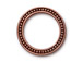 10 - TierraCast Pewter Beaded Ring Links 1 Antique Copper Plated