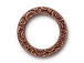 10 - TierraCast Pewter Spiral Ring Links Antique Copper Plated 3/4 