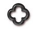 10 - TierraCast Pewter LINK Medium Quatrefoil, Black Finish 