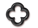 10 - TierraCast Pewter LINK Large Quatrefoil,, Black Finish