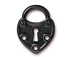 5 - TierraCast Pewter LINK Lock, Black Finish