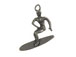 Pewter Surfer Charm