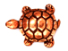 20 - TierraCast Pewter BEAD Turtle , Antique Copper Plated