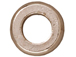 20 - TierraCast Pewter BEAD Fat Open Circle, Bright Rhodium Plated
