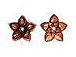 20 - TierraCast Pewter BEAD CAP  Jasmine Antique Copper Plated