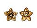 20 - TierraCast Pewter BEAD CAP  Jasmine Antique Gold Plated