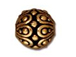 20 - TierraCast Pewter BEAD Casbah Antique Gold Plated