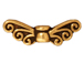 20 - TierraCast Pewter BEAD Fairy Wings, Antique Gold Plated