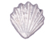 10 - TierraCast Pewter BEAD Large Shell, Rhodium Bright Plated