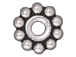 20 - TierraCast Pewter BEAD Daisy, Antique Silver Plated