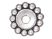 20 - TierraCast Pewter BEAD Daisy, Antique Silver Plated