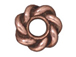 20 - TierraCast Pewter BEAD Twisted Spacer, Antique Copper Plated