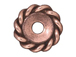 20 - TierraCast Pewter BEAD Twisted Spacer, Antique Copper Plated