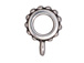 10 - TierraCast Pewter BAIL Beaded with Large Hole Antique Silver Plated