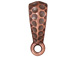 5 - TierraCast Pewter BAIL Hammertone with Large Hole Antique Copper Plated 