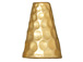 10 - TierraCast Pewter CONE Tall Hammertone Bright Gold Plated 