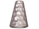 10 - TierraCast Pewter CONE Tall Hammertone Bright White Bronze Finishum Plated