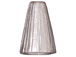 10 - TierraCast Pewter CONE Tall Radiant Bright Rhodium Plated 