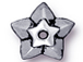 20 - TierraCast Pewter BEAD CAP Star Antique Silver Plated