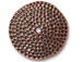 5 - TierraCast Round Hammertone Disk Embellishment Antique Copper Plated