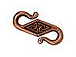 10 - TierraCast Pewter CLASP Celtic S Hook Antique Copper Plated