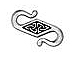 10 - TierraCast Pewter CLASP Celtic S Hook Antique Silver Plated
