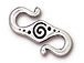 10 - TierraCast Pewter Pewter spiral S Hook Clasp Antique Silver Plated