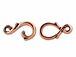 10 - TierraCast Pewter Vine Hook & Eye Clasp set Antique Copper Plated