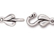 10 - TierraCast Pewter Leaf Hook & eye Clasp set Antique Silver Plated