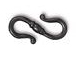 10 - TierraCast Pewter CLASP Classic S Hook Black Finish