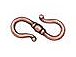 10 - TierraCast Pewter CLASP Classic S Hook Antique Copper Plated