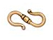 10 - TierraCast Pewter CLASP Classic S Hook Antique Gold Plated