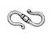 10 - TierraCast Pewter CLASP Classic S Hook Antique Silver Plated