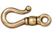 10 - TierraCast Pewter Classic Hook Clasp Antique Gold Plated