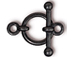 10 - TierraCast Pewter CLASP  1/2 inch Anna Black