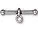 10- TierraCast Pewter CLASP BAR  3/4  inch Anna Antique Silver Plated