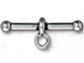 10- TierraCast Pewter CLASP BAR  3/4  inch Anna Antique Silver Plated