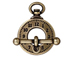 5 - TierraCast Pewter Oxidized Brass Clock & Bar Toggle Clasp Set