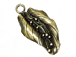 Pewter Antique Brass Leaf Pendant