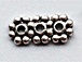 3 Hole Daisy Pewter Spacer Bead