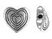 Heart Pewter Bead