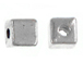 Plain Pewter Square Bead