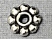 Daisy Pewter Spacer Bead