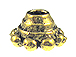 Antique Gold Plated Pewter Bead Cap
